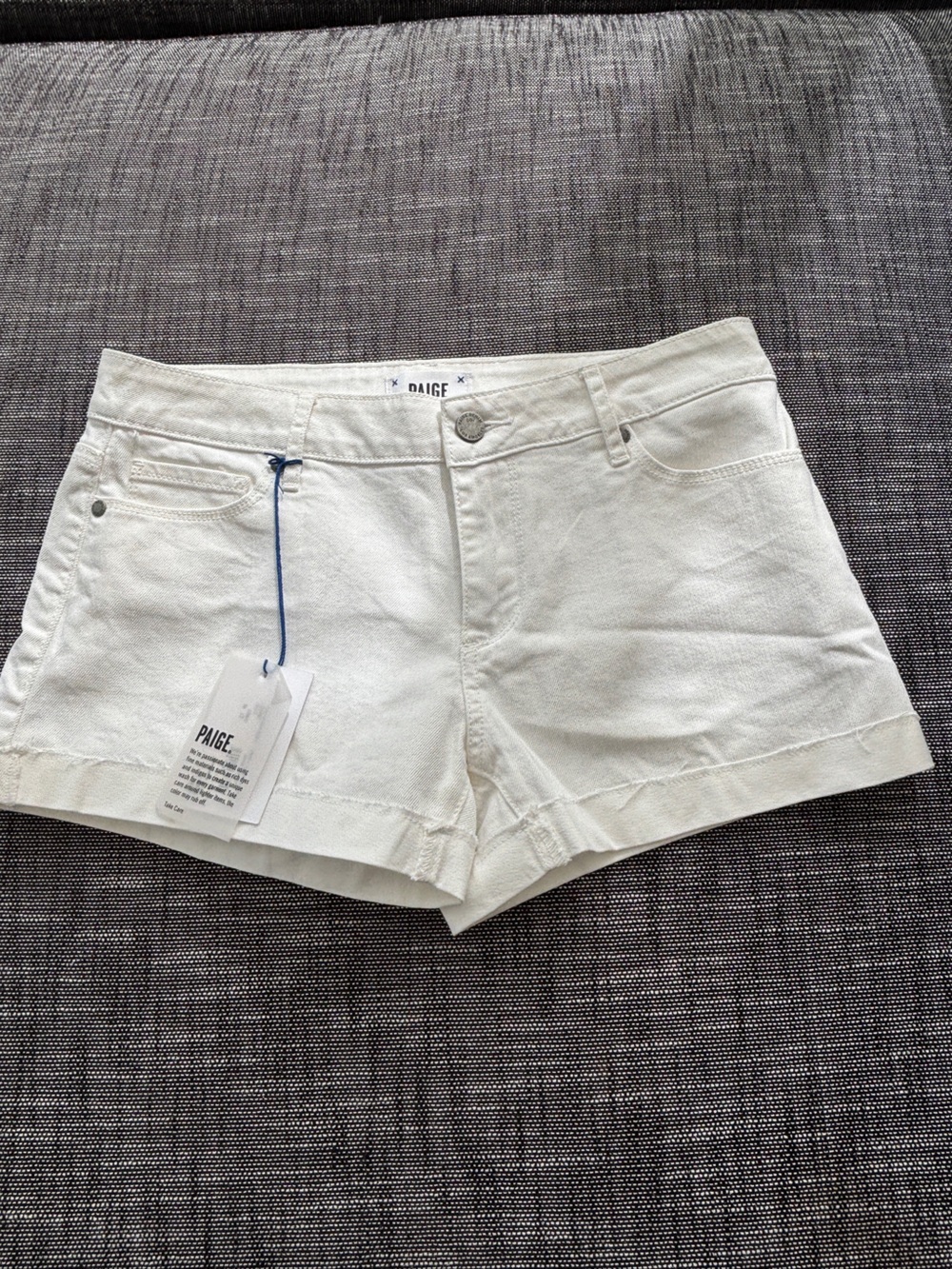 PAIGE Jimmy Jimmy Optic White Shorts NWT - Size 27